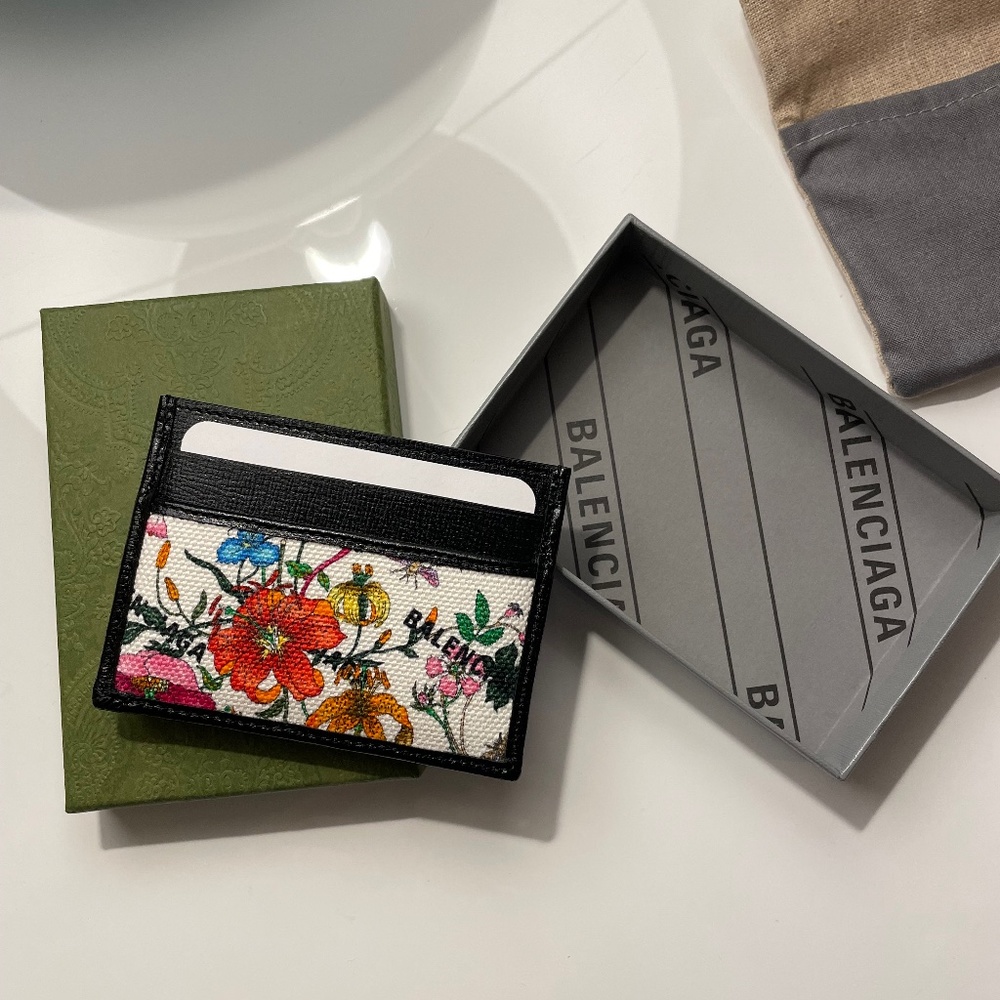 Balenciaga Gucci collaboration card wallet